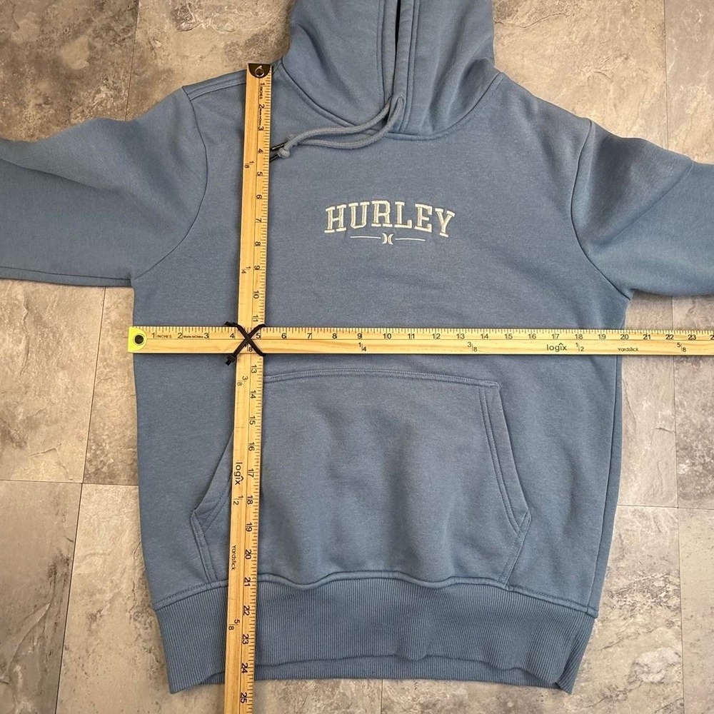 Y2K baby blue Hurley Surf style hoodie size small - Picture 5 of 8